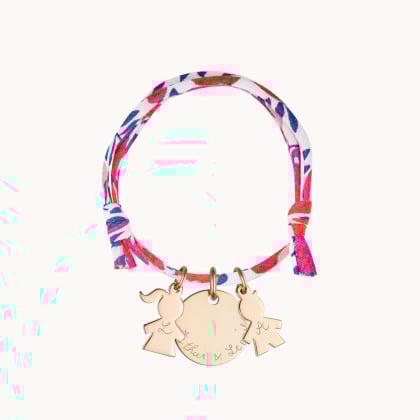 Personalised Mummy Liberty Bracelet gold plated merci maman