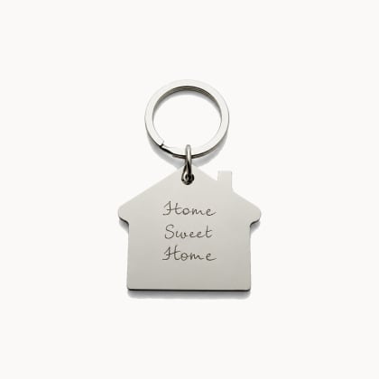 Porte-clés personnalisé Maison en acier Merci Maman