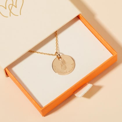 Personalised Pineapple Necklace - A Jewelry Piece Carrying IVF Hope Merci Maman