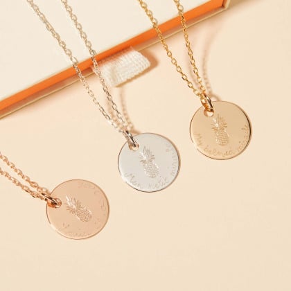 Personalised Pineapple Necklace - A Jewelry Piece Carrying IVF Hope Merci Maman