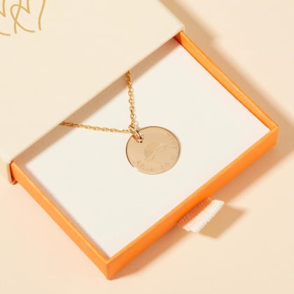 Personalised Rainbow Baby Necklace Merci Maman