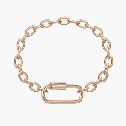 Personalised Lucky Charm Mini Family Bracelet gold plated merci maman