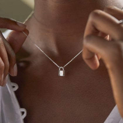 Collier Cadenas personnalisé argent merci maman