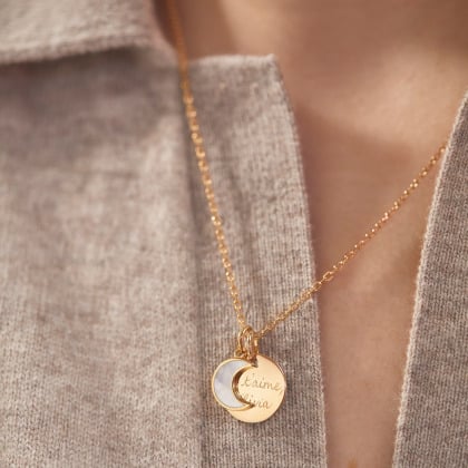 Achetez votre Charm Nacre personnalisé merci maman