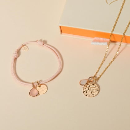 Personalised Small Gemstone Bracelet merci maman