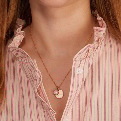 Personalised Small Gemstone Necklace merci maman