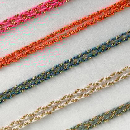 Personalised Braided Chain Bracelet