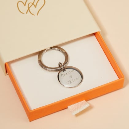 Porte-clés personnalisé acier merci maman