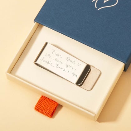 Pince à Billets personnalisée en acier merci maman