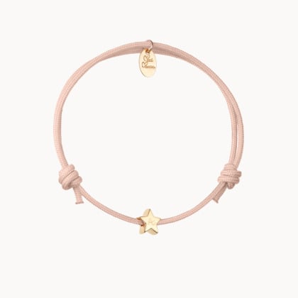 Personalised Star Initial Bracelet gold plated merci maman