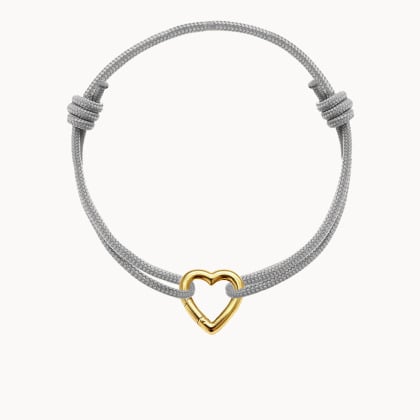 Personalised Heart Lucky Charm Stainless Steel Braid Bracelet