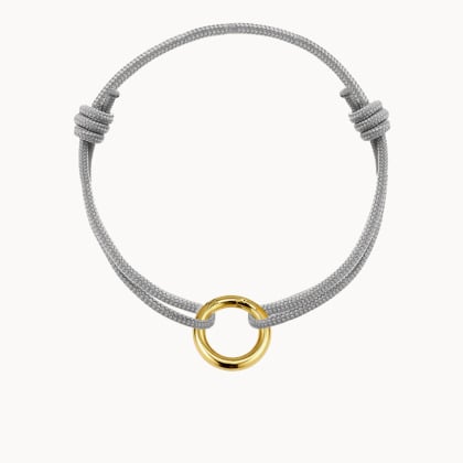 Personalised Round Lucky Charm Stainless Steel Braid Bracelet merci maman