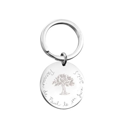Portachiavi personalizzato con simbolo in acciaio