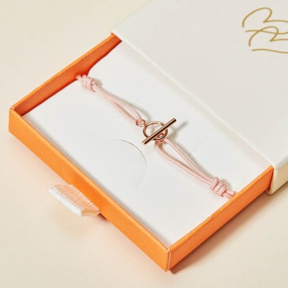 T-Bar Bracelet gold plated merci maman