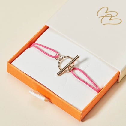 T-Bar Bracelet gold plated merci maman