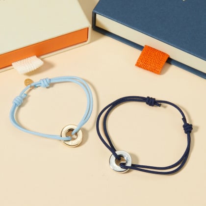 Bijoux pour couple - Bracelet personnalisé Unity plaqué or merci maman