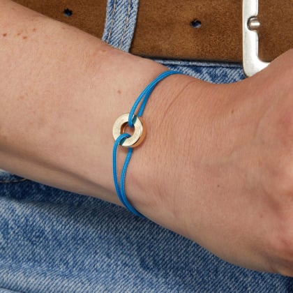 Bijoux pour couple - Bracelet personnalisé Unity plaqué or merci maman