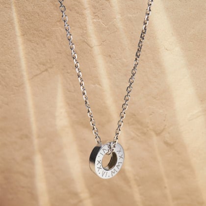 Collier Unity personnalisé pour homme argent merci maman