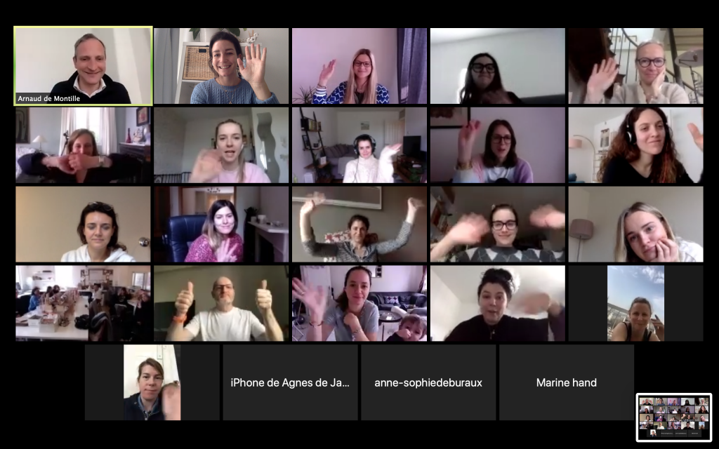 Zoom meeting - Merci Maman team