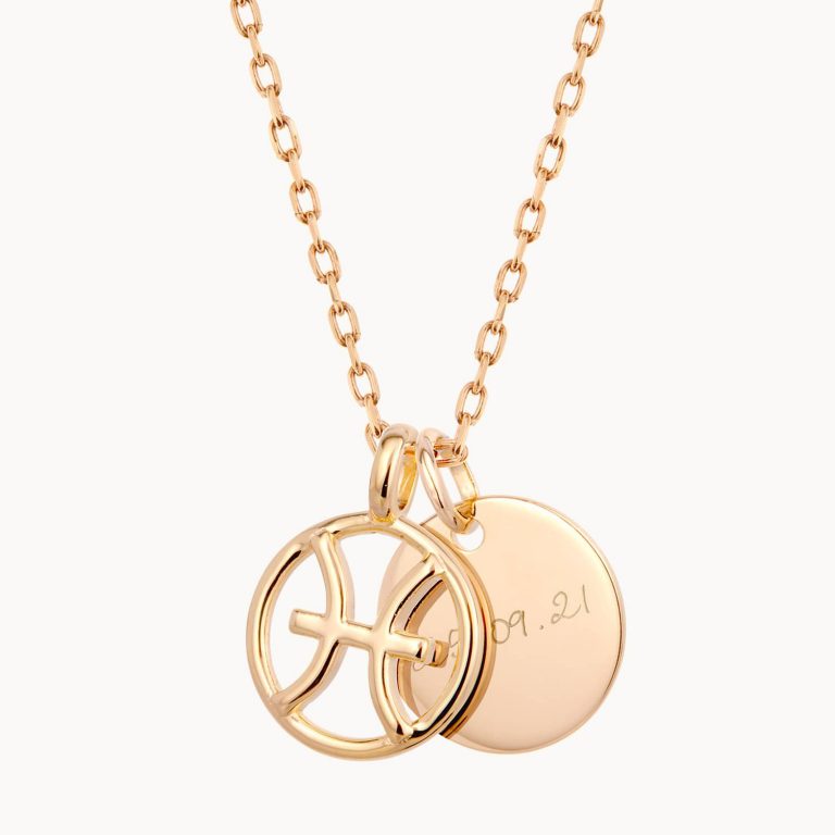Collar con colgante Zodiaco: Piscis