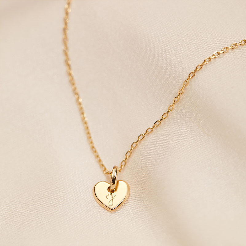 fine mini heart necklace