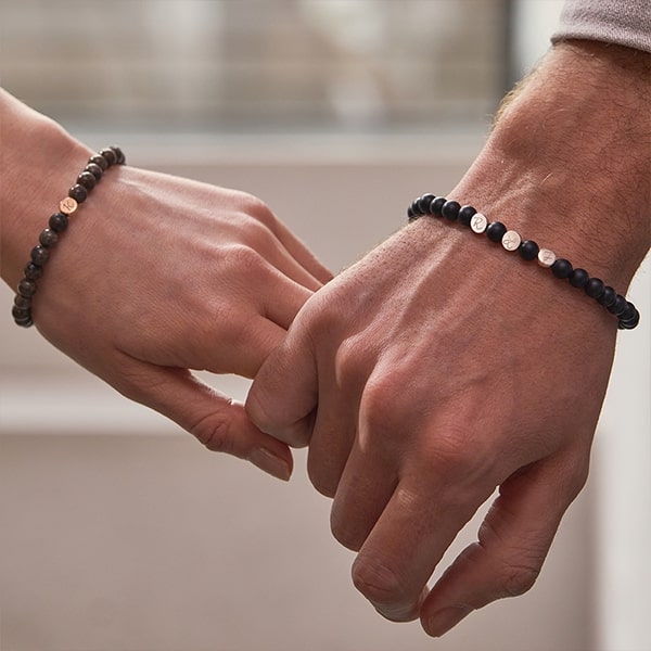 Braccialetto Personalizzato Perline con Iniziali