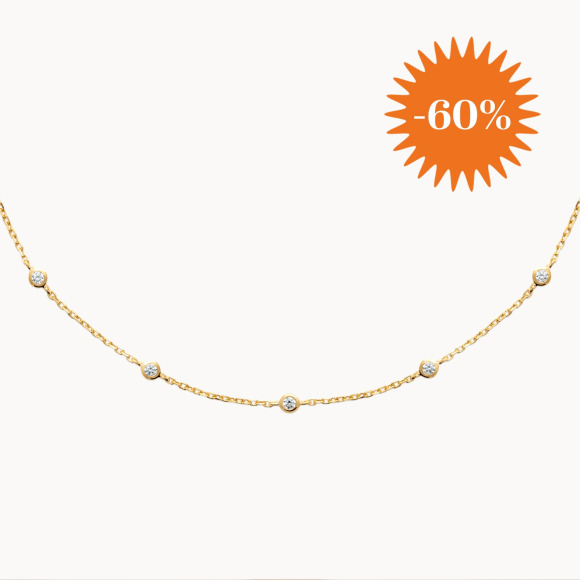 Collana con solitario Cristallo