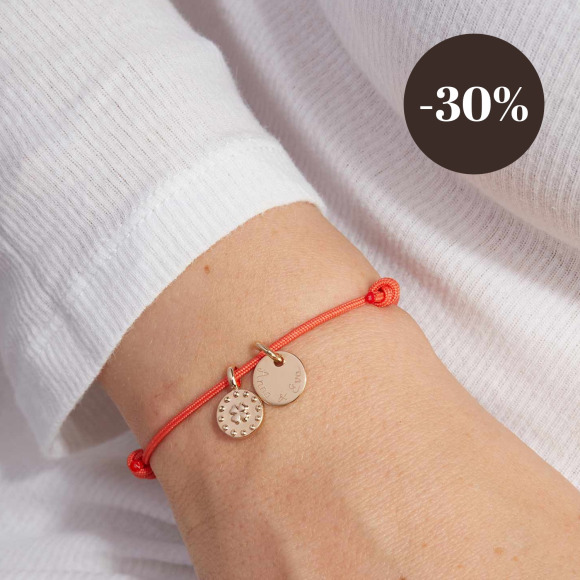 Personalised Clover Bracelet gold plated merci maman