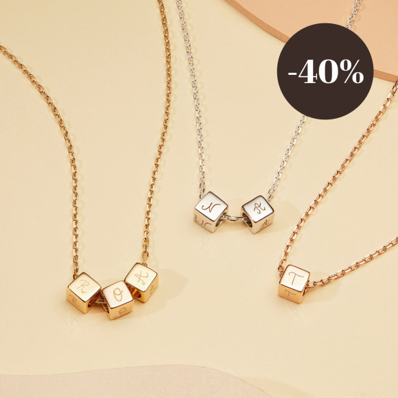 personalised dice necklace gold plated merci maman