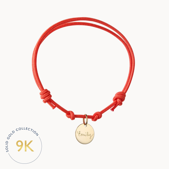 Personalised 9 Carat Gold Name Bracelet merci maman