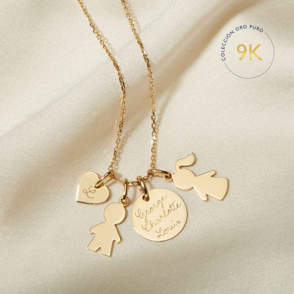 Collar personalizado Kate en oro de 9 kilates