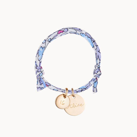 Bracciale personalizzato Liberty Anniversario placcato in oro merci maman