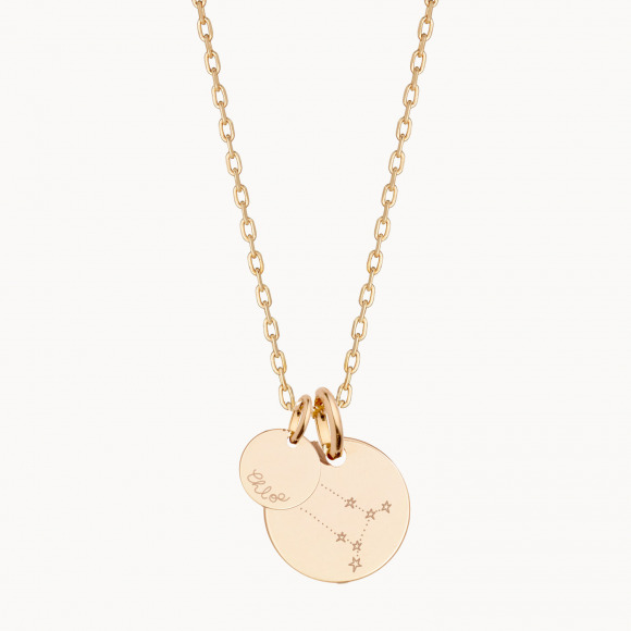 Personalised Constellation Necklace gold plated merci maman