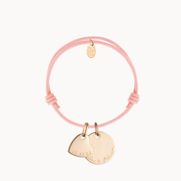 Personalisiertes Love Armband vergoldet merci maman