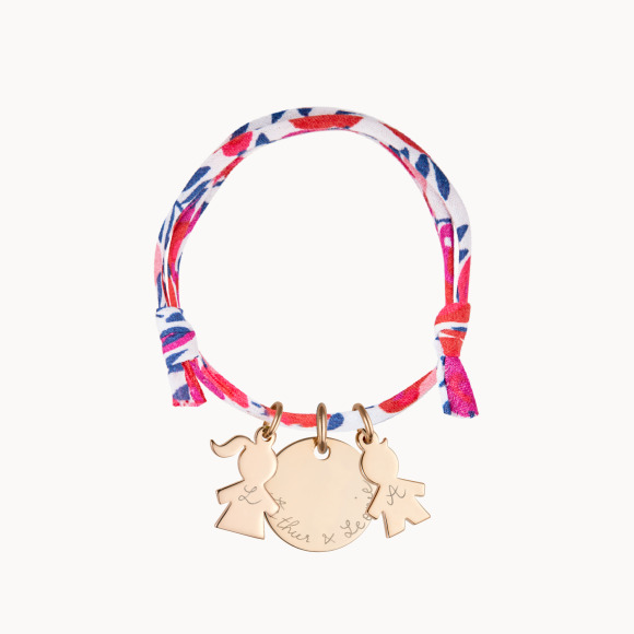 Personalised Mummy Liberty Bracelet gold plated merci maman