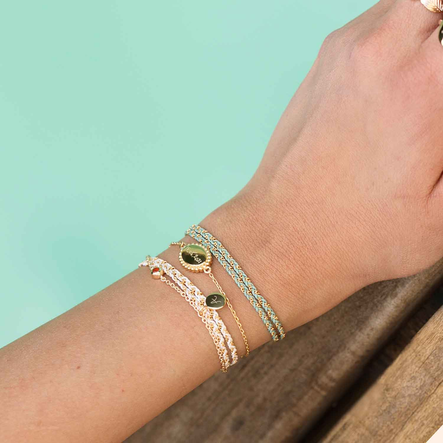 Bracciale Cavigliera A Catena In Corda Da 5 Mm, Cavigliera A - Foto 2