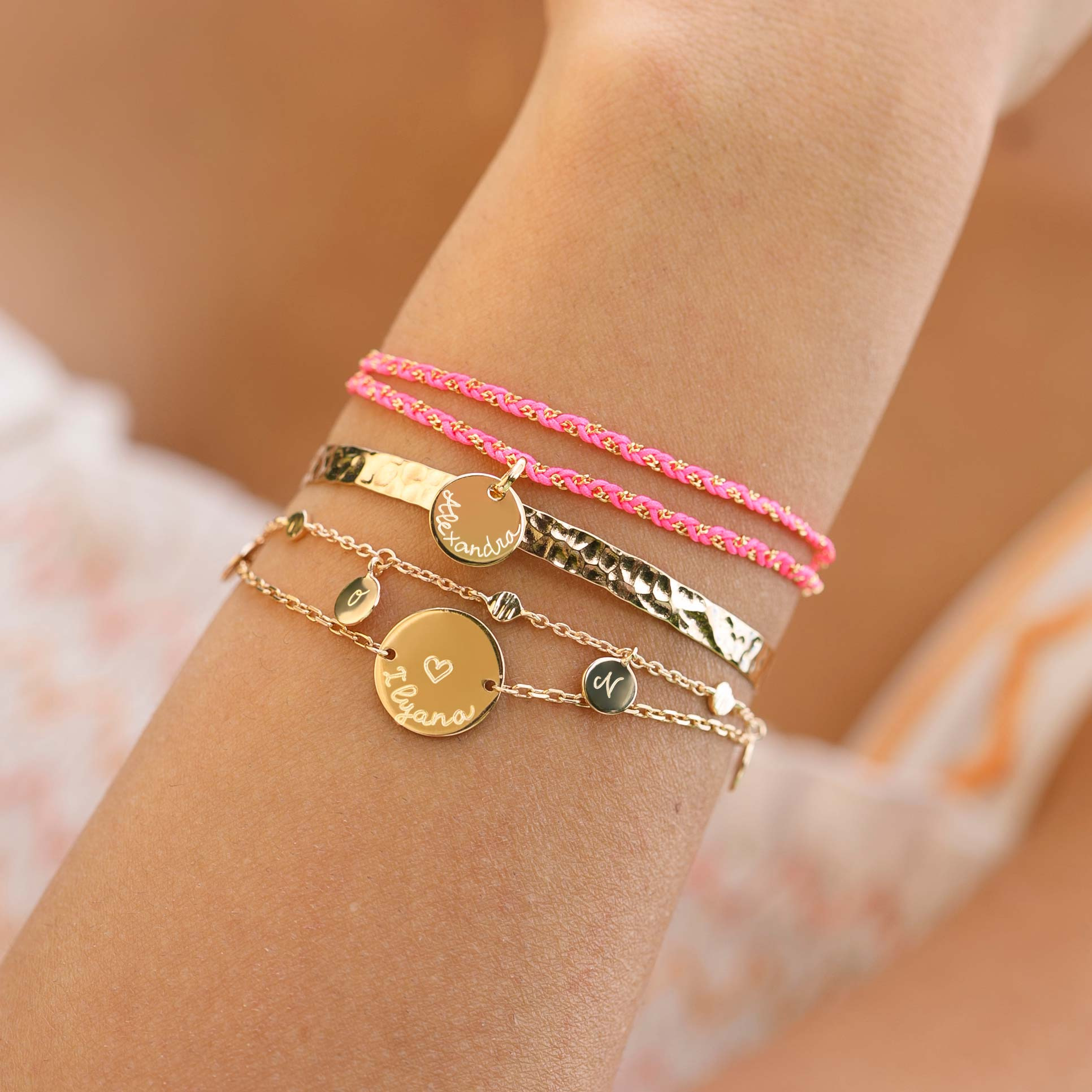 Braided Chain Necklace and Bracelet