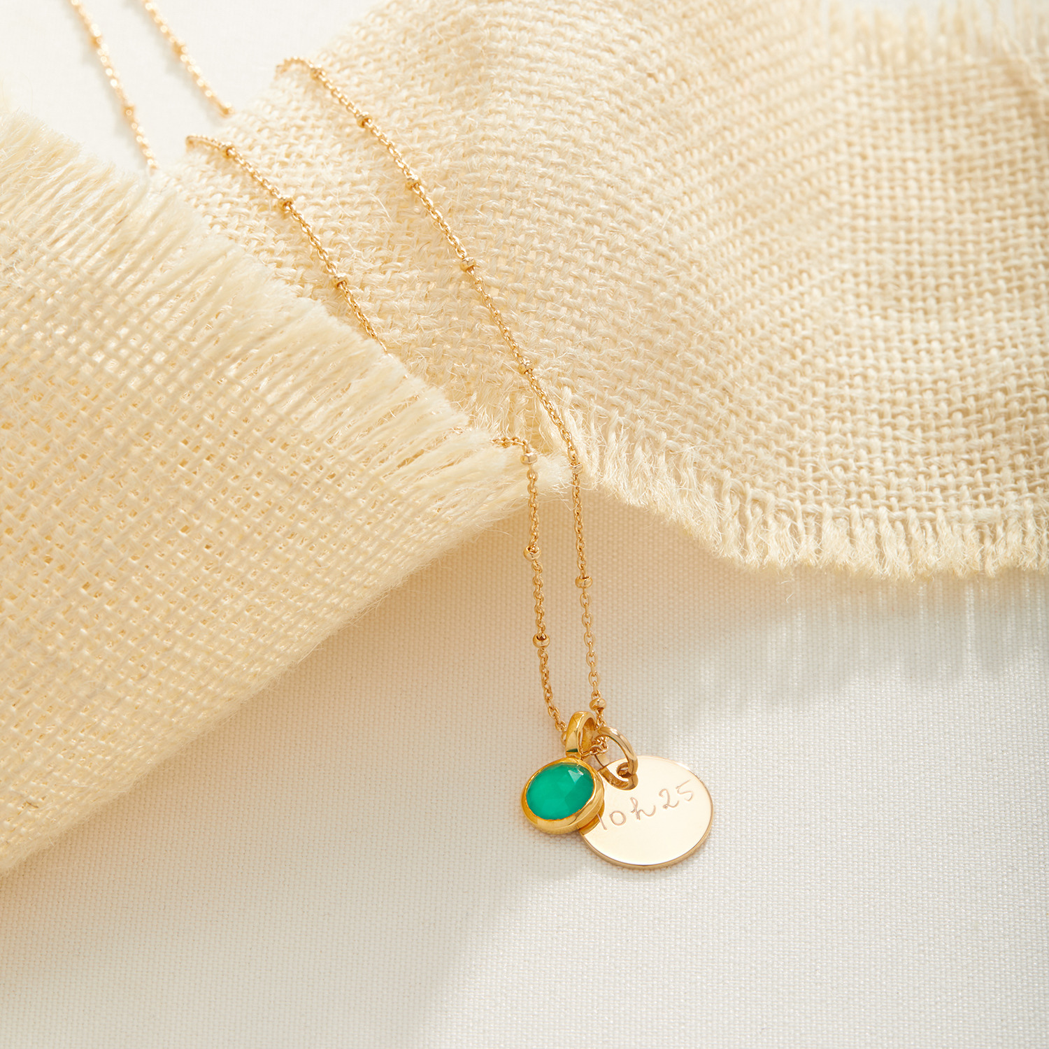 Collana Personalizzata Fiore Del Mese Di Nascita – Placcata Oro 18K – Catena Regolabile 40-45 Cm