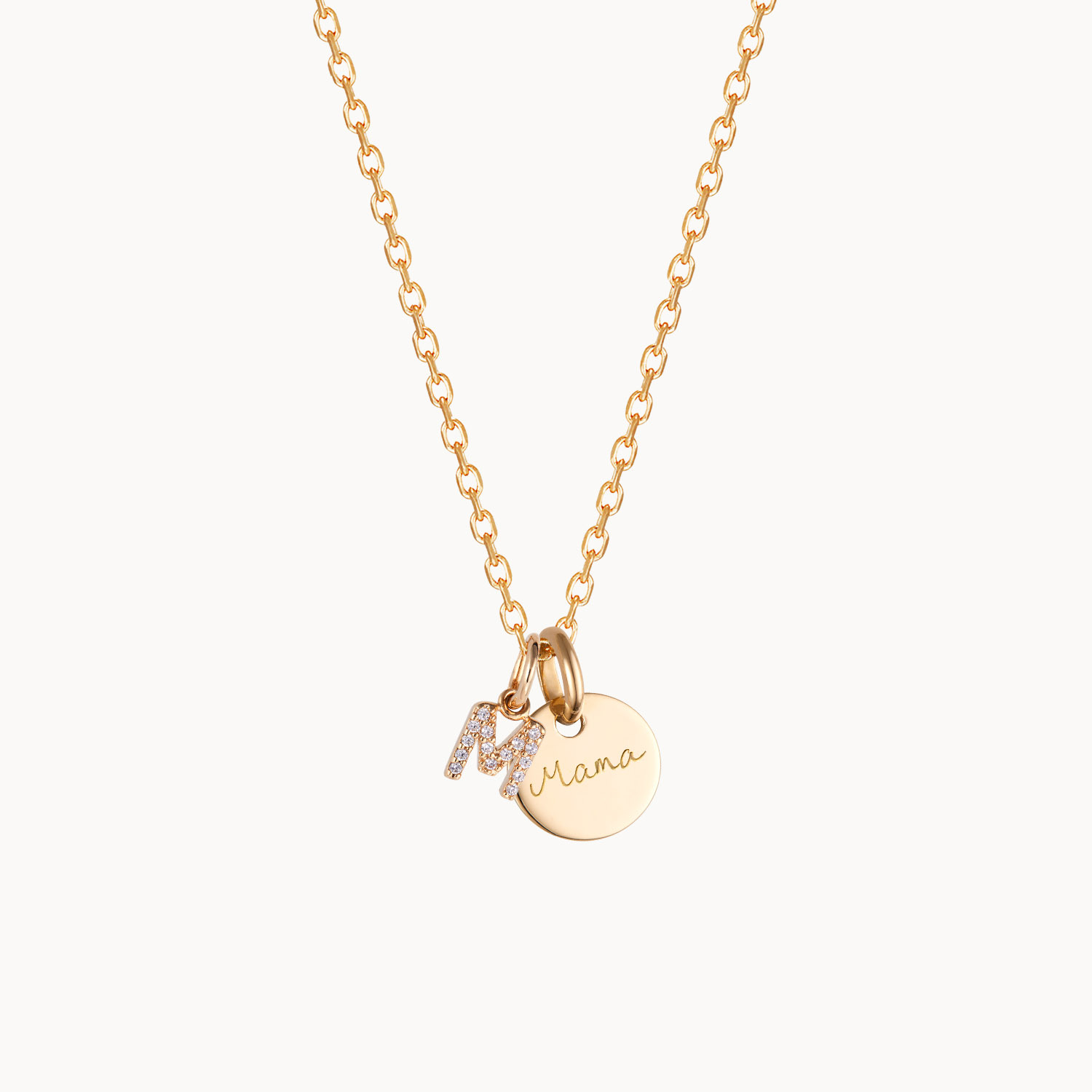 Collana Iniziale JewelryWe Dalla A Alla Z | In Acciaio Inossidabile Color Argento | Gioiello Personalizzato Donna