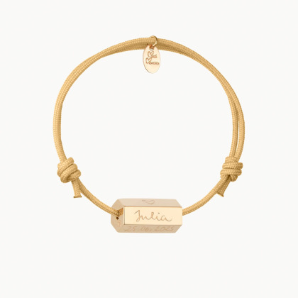 Personalisiertes Armband zur Geburt vergoldet merci maman