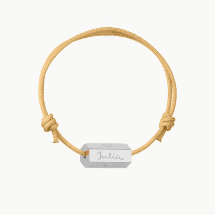 Personalisiertes Armband zur Geburt für Männer Sterlingsilber merci maman