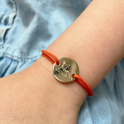 Bracelet Pastille Bichette personnalisé BY.BM x MERCI MAMAN