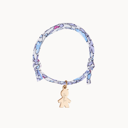 Personalisiertes Mini Jungen Liberty Armband für Kinder vergoldet merci maman