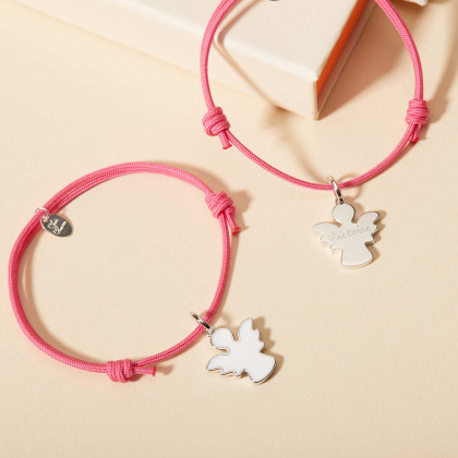 Pulsera personalizada de esmalte para bautizo o comunión baño de oro merci maman