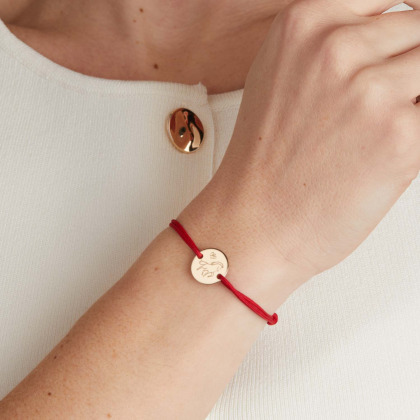Personalised Animal Chinese Zodiac Bracelet gold plated merci maman