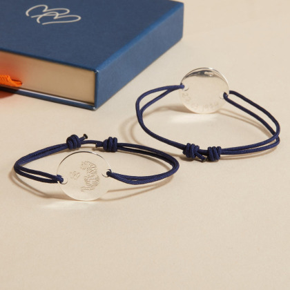 Pulsera personalizada del Zodiaco Chino para hombre plata de ley merci maman