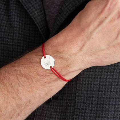 Pulsera personalizada del Zodiaco Chino para hombre plata de ley merci maman