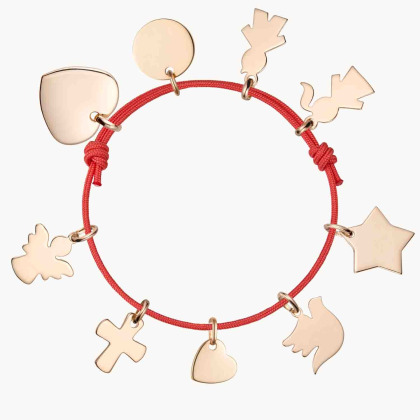 Create your Personalised Charm Bracelet gold plated merci maman