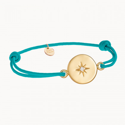 Pulsera personalizada con charm Cristal merci maman