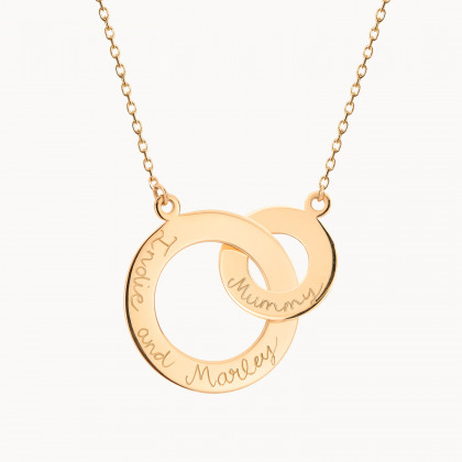 Personalised Fine Intertwined Necklace 